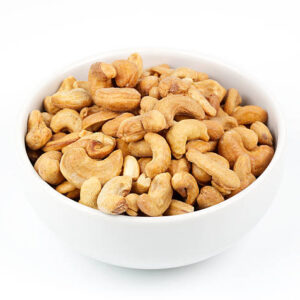 Cashew on white background, studio shot.