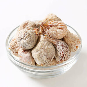 Studio shot of dried figs